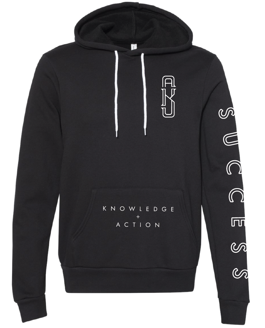 Knowledge+Action=Success | Black Hoodie